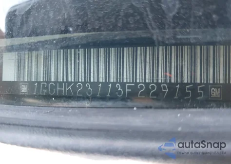 2003 Chevrolet Silverado 2500Hd Lt z USA, uszkodzony, nr VIN 1GCHK23113F229155